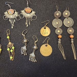 Lot of 5 Pierced Earrings